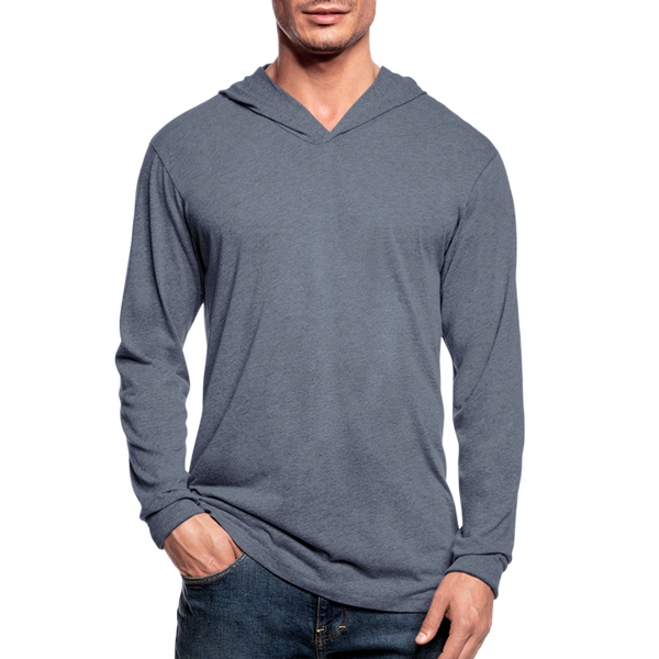 Unisex Tri-Blend Hoodie Shirt - heather blue