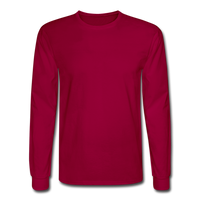 Men's Long Sleeve T-Shirt - dark red