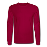 Men's Long Sleeve T-Shirt - dark red