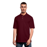 Men's Pique Polo Shirt - burgundy