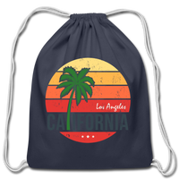 Cotton Drawstring Bag - navy